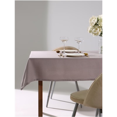 Скатерть Этель ECO, цвет серый, 136×180/±6 см, 70% хл, 30% лён, 190 г/м²