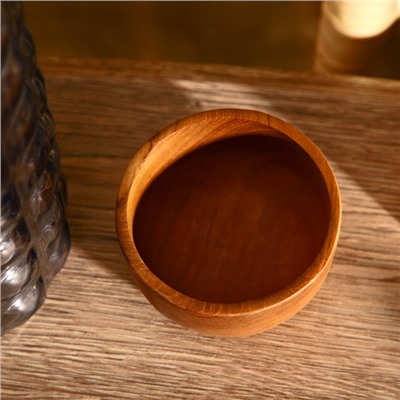 Миска, 10×10×5 см, тиковое дерево