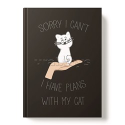 Книжка записная А5 96л., "Мы с котом"