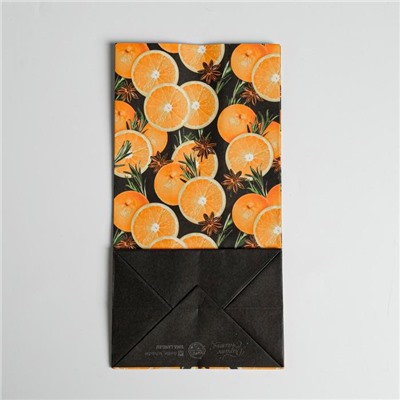 Пакет подарочный без ручек «С Новым годом!», 10×19×7 см