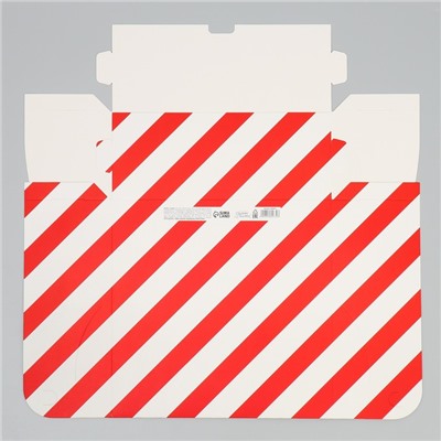 Коробка подарочная новогодняя складная «С Новым годом!», 25×25×10 см