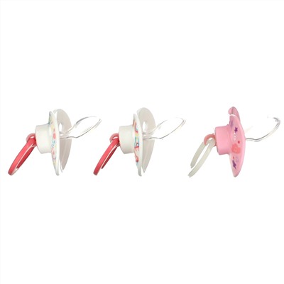 NUK, Orthodontic Pacifier Value Pack, 6-18 Months, Girl, 3 Pack