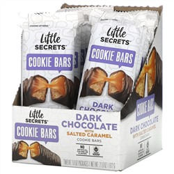 Little Secrets, Cookie Bars, Dark Chocolate with Salted Caramel, 12 Pack, 1.8 oz (50 g) Each