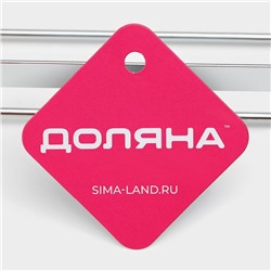 Полка на рейлинг Доляна, 38×9×11.2 см, хромированная