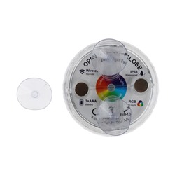 Светильник подводный с ПДУ, 13 LED, 4 Вт, IP68, RGB, таймер, от батареек 3*AAA (не в компл.)