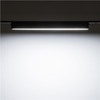 Светильник трековый ULTRA «Линия», светодиодный, 10 Вт, 48 В, 3000K-5700К, CRI90, 31.5×2.6×2.4 см, чёрный