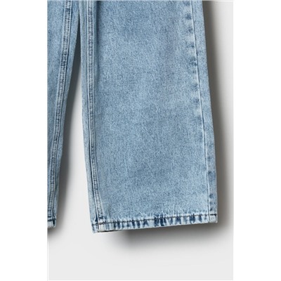 Брюки текстильные джинсовые для девочек PLAYTODAY, 1240004