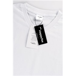 Мужская футболка больших размеров c V-вырезом Happyfox