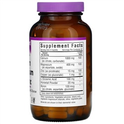Bluebonnet Nutrition, кальций, магний и цинк, 180 капсул