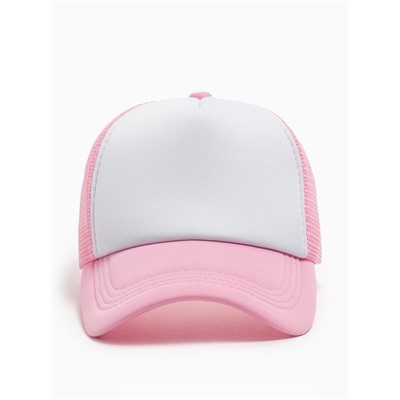 Бейсболка с сеткой MINAKU, светло-розовая, размер 56-58