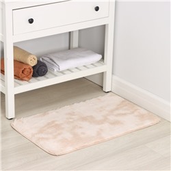 Коврик Доляна «Пушистик», 50×80 см, бежевый