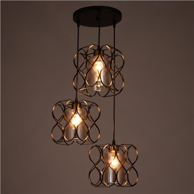 Светильник BayerLux 2086/3BK, E27, 40 Вт, чёрный