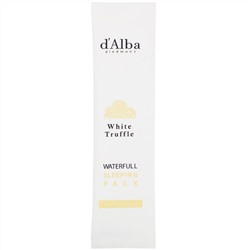 d'Alba, White Truffle, Waterfull Sleeping Pack, ночная маска для лица с белым трюфелем, 48 мл (1,62 жидк. унции)