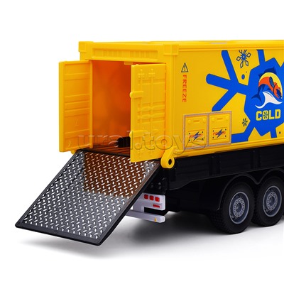 Машина "Фура - авторефрижератор 2"  (свет,звук) в коробке