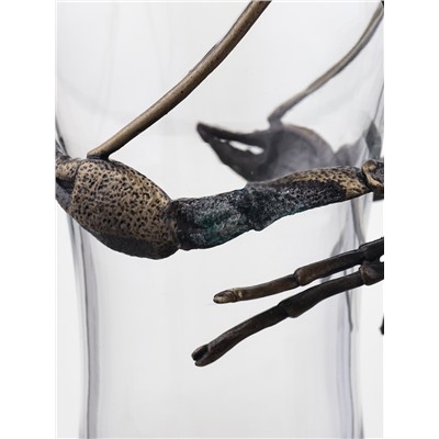 УЦЕНКА Бокал для пива «Рак», 9.2×18.5, мельхиор