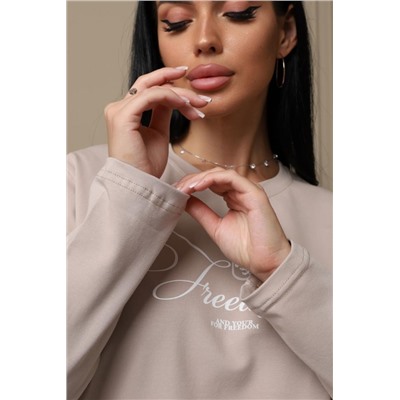 Лонгслив женский ЛЖ001 (Бежевый)