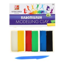 Пластилин «Луч. Классика цвета», 6 цветов, 120 г