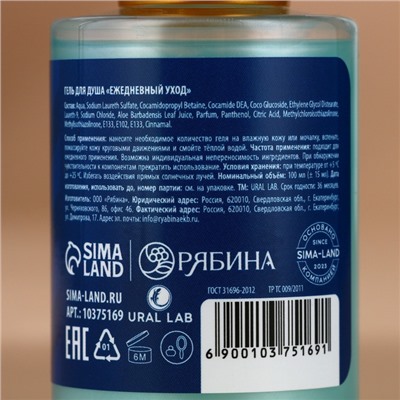 Гель для душа Happy New Year, набор 4×100 мл, URAL LAB