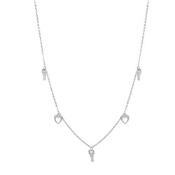 Колье из серебра без вставки, Ю-55134р
