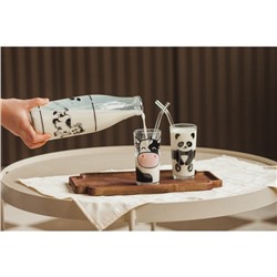 Бутыль для молока Доляна «Коровушка», 1 л, 8.5×25 см, стекло