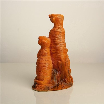 Садовая фигура из гипса «Сурикаты», 36.5×14×22 см