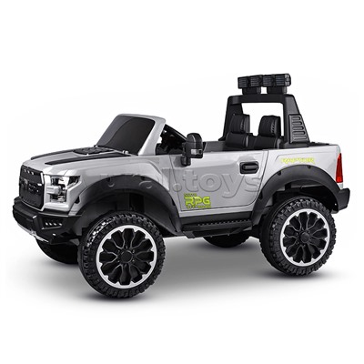 Электромобиль "Мощность скорости" на аккумуляторе, с р/у управлением, в коробке (серый)