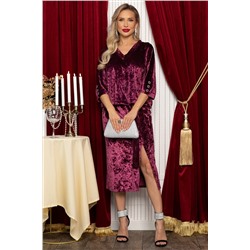 Платье Вэнсдей (винное) П14671-4М