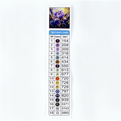 Алмазная мозаика с полным заполнением на холсте с подрамником «Ирисы», 40×50 см