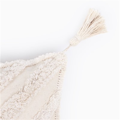 Наволочка декоративная «Этель. Бохо», 45×45 см, 100% хлопок, молочная