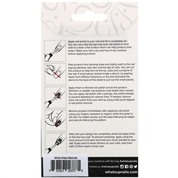 Whats Up Nails, Трафареты-капли, 30 шт.