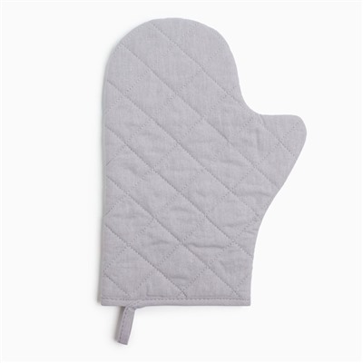 Варежка-прихватка новогодняя «Доляна. С новым годом», 20×28 см, 35% хлопок, 65% п/э, ватин 250 г/м²