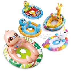 Круг для плавания "Зверюшки", с сиденьем, от 3-4 лет, цвета МИКС, 59570NP INTEX