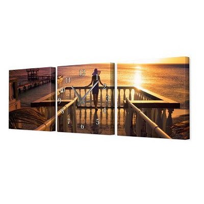 Часы настенные 35*110см модульные часы  Сюжет V254