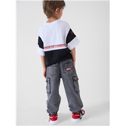 Брюки текстильные джинсовые для мальчиков