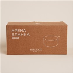 Салатники SL Home «Арена Бланка», 370 мл, d=11 см, набор 4 шт., керамика, белые