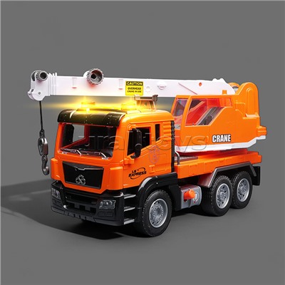 Машина "Кран" 1:10 (свет, звук) в коробке