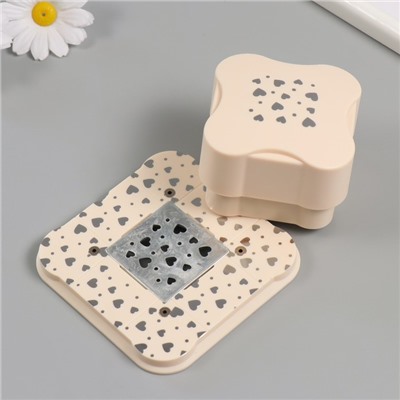 Дырокол фигурный рисунок 3.8×3.8 см «Россыпь сердец», 6.1×6.1×4.1 см