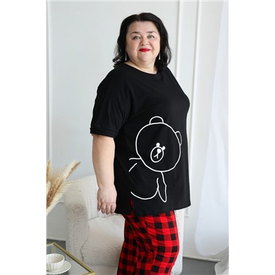 Пижама с брюками больших размеров Мишка НАТАЛИ, 1197420