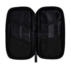 Пенал школьный "Пингвин-сноубордист" без наполнения, 11,5x21x2,5 см, искусственная кожа