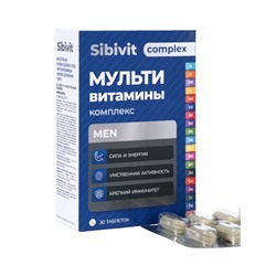 Мультивитаминный комплекс Sibivit, для мужчин, 30 таблеток по 1.3 г