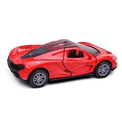 Красная инерционная машинка Спорт die-cast,1:32, открывающиеся двери