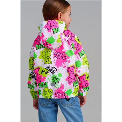 Куртка текстильная с полиуретановым покрытием для девочек (ветровка) PLAYTODAY, 1231510