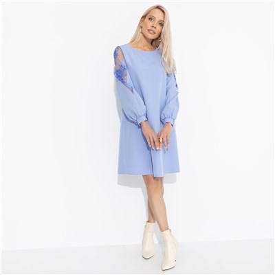 Платье с кружевными вставками, Секрет любви (голубое)