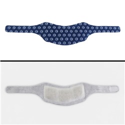 Бандаж самонагревающийся для шеи ONLITOP, одноразовый, 14×18×0.5 см, синий