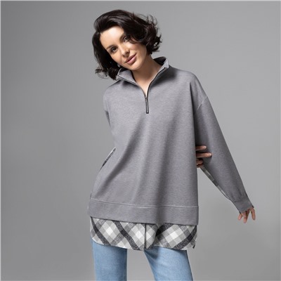 Свитшот комбинированный, Путешествие начинается (пасмурное небо)