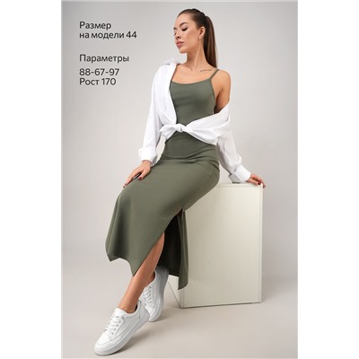 Женское платье-сарафан с разрезами Happyfox