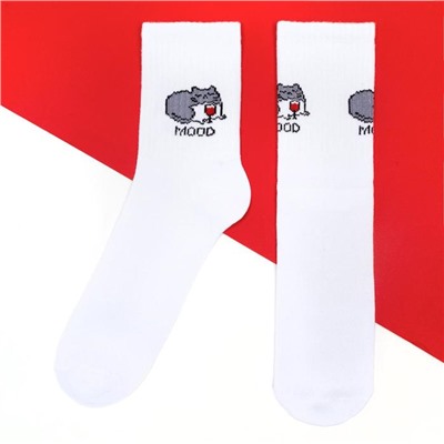 Носки женские новогодние KAFTAN «Киса» размер 36-39 (23-25 см), набор 2 пары