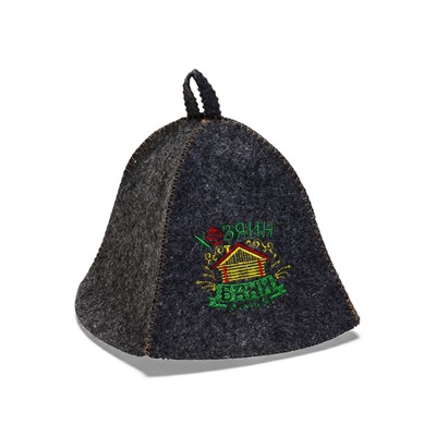 Шапка для бани и сауны «Хозяин бани», полушерсть