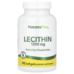 Nature's Plus, Лецитин, 1200 мг, 90 мягких таблеток