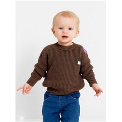 Джемпер вязаный Крошка Я, рост 68-74 см, коричневый